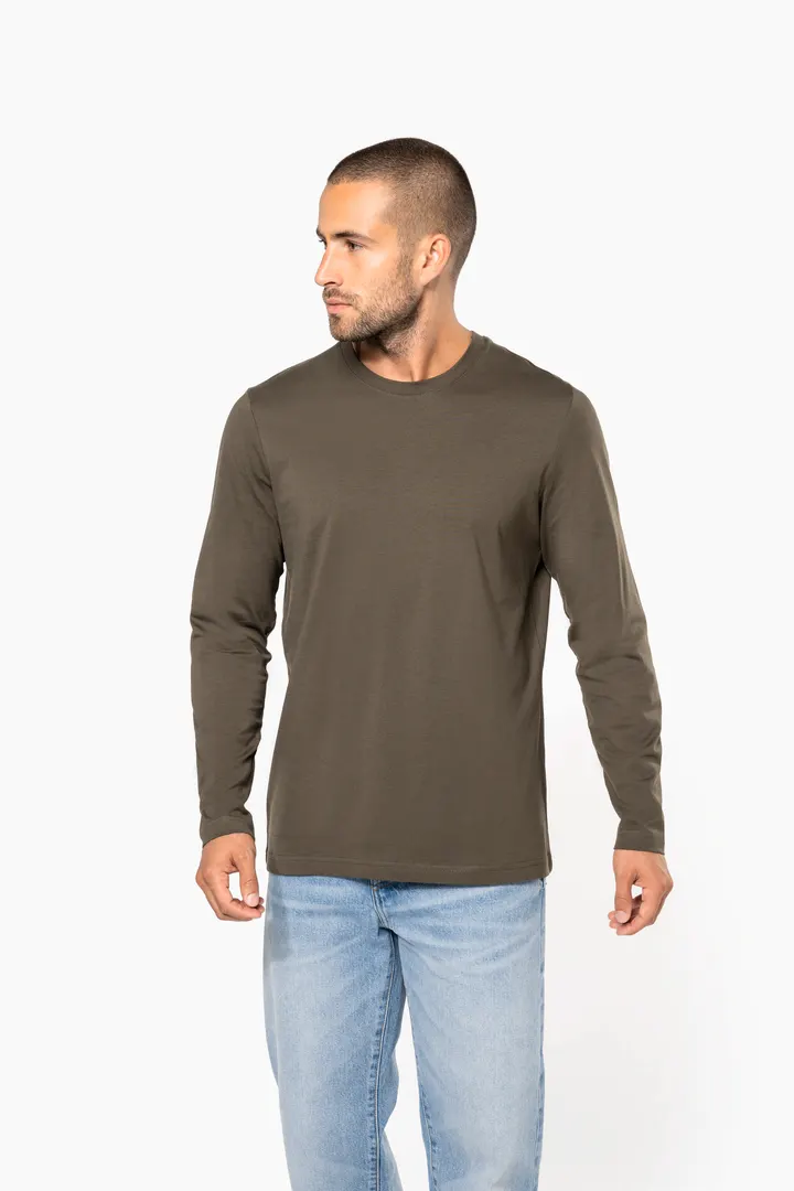 Herren Langarm-T-Shirt Rundhalsausschnitt 8