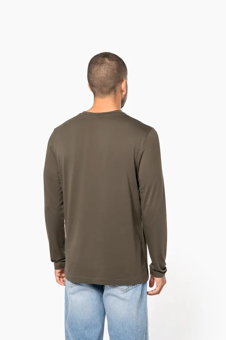 Herren Langarm-T-Shirt Rundhalsausschnitt 9
