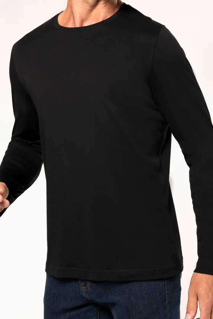 Herren Langarm-T-Shirt Rundhalsausschnitt 3