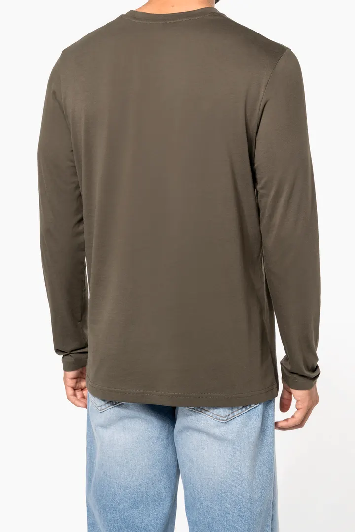 Herren Langarm-T-Shirt Rundhalsausschnitt