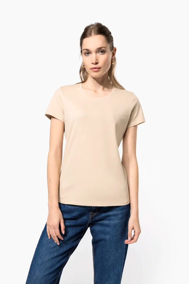 Damen-T-Shirt mit kurzen Ärmeln und Rundhalsausschnitt 2