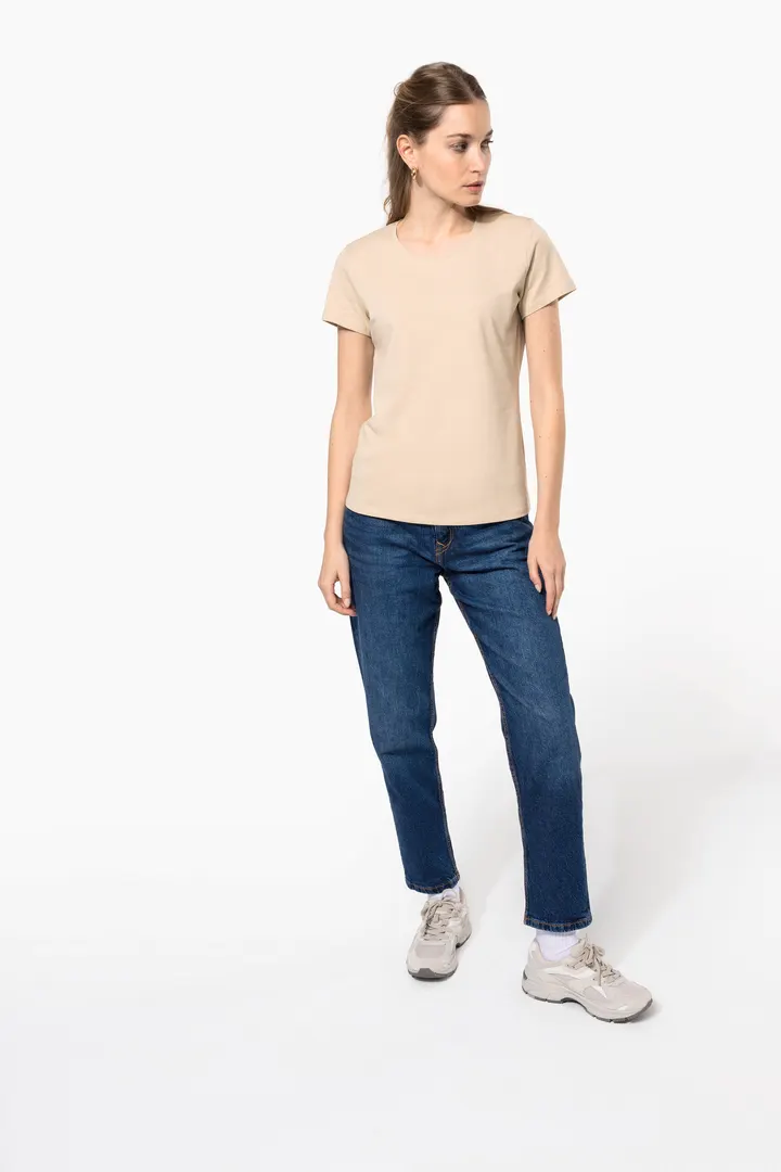 Damen-T-Shirt mit kurzen Ärmeln und Rundhalsausschnitt 6