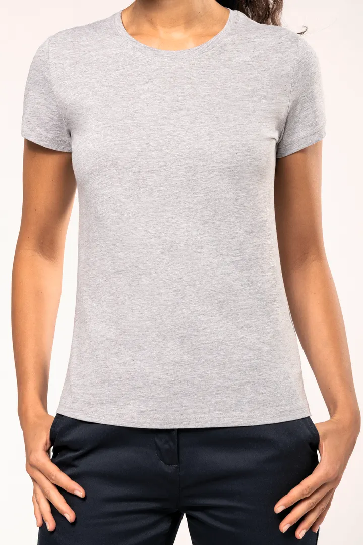 Damen-T-Shirt mit kurzen Ärmeln und Rundhalsausschnitt 11