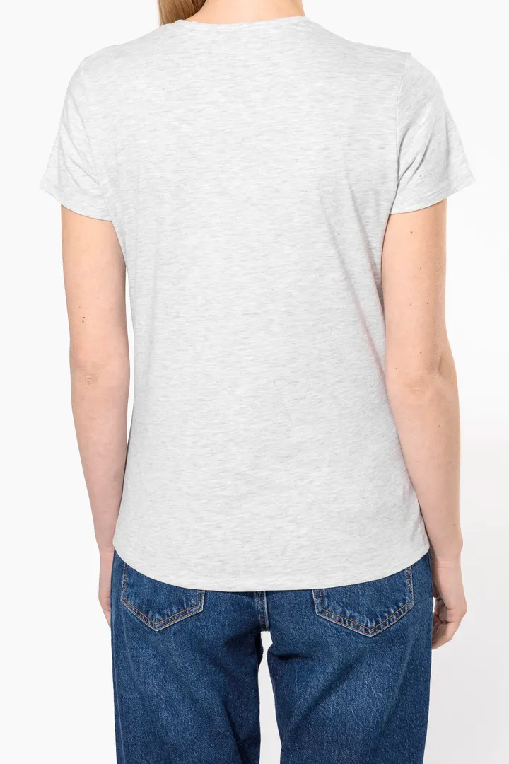Damen-T-Shirt mit kurzen Ärmeln und V-Ausschnitt