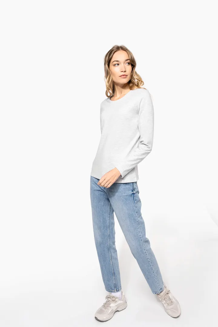 Damen-Langarmshirt mit Rundhalsausschnitt 4