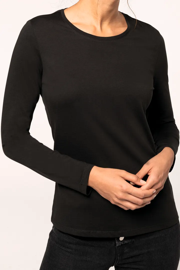 Damen-Langarmshirt mit Rundhalsausschnitt 3
