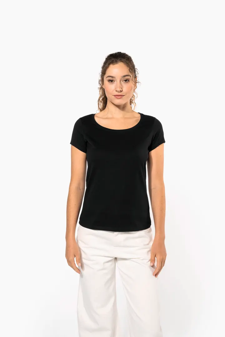 Ladies’ boat neck short-sleeved T-shirt 7