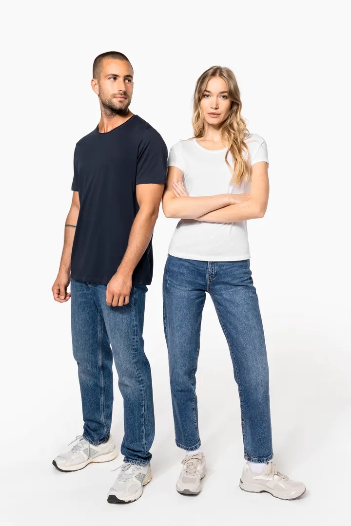 Bio-T-Shirt für Damen mit kurzen Ärmeln und ungesäumtem Halsausschnitt 13
