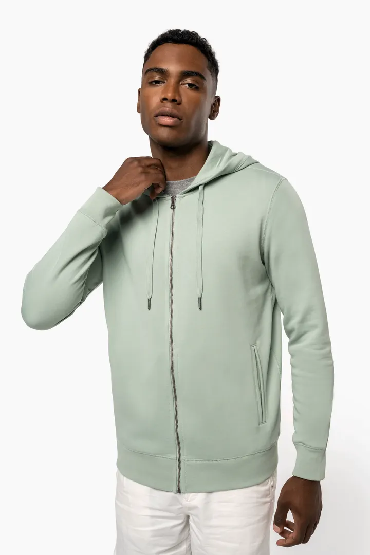 Umweltfreundliches Unisex-Kapuzensweatshirt mit Reißverschluss 12