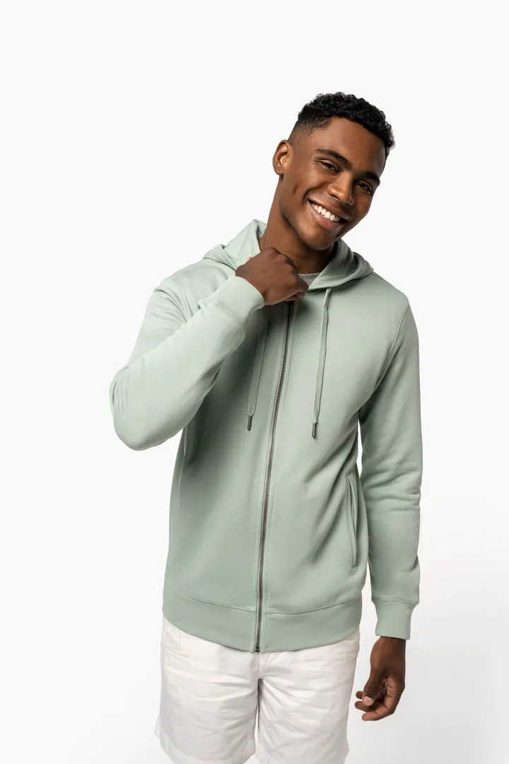 Umweltfreundliches Unisex-Kapuzensweatshirt mit Reißverschluss 13