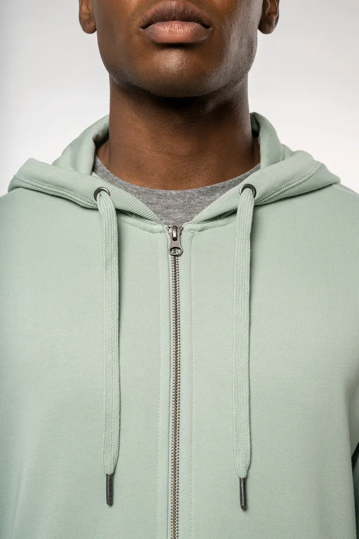 Umweltfreundliches Unisex-Kapuzensweatshirt mit Reißverschluss 15