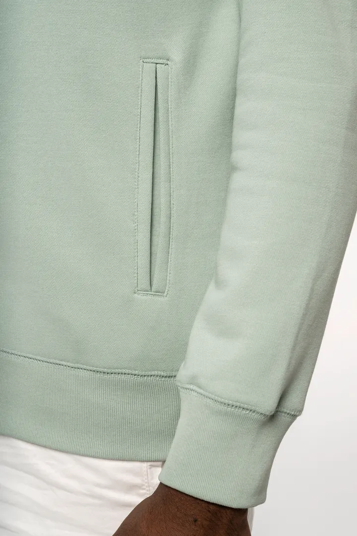 Umweltfreundliches Unisex-Kapuzensweatshirt mit Reißverschluss 16