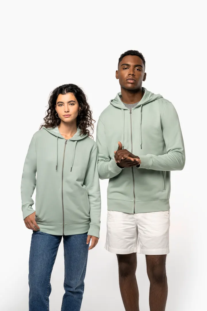 Umweltfreundliches Unisex-Kapuzensweatshirt mit Reißverschluss 8