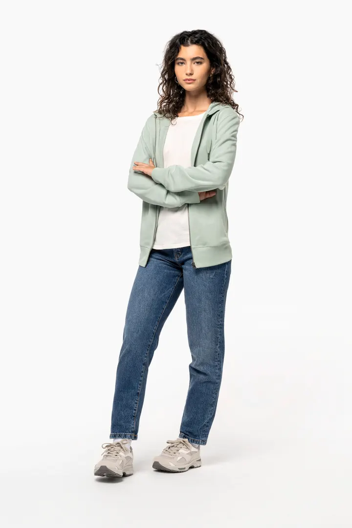 Umweltfreundliches Unisex-Kapuzensweatshirt mit Reißverschluss 2