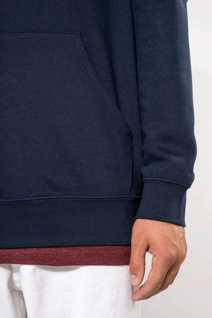 Unisex-Kapuzensweatshirt mit kontrastfarbener Kapuze und Motiven 14