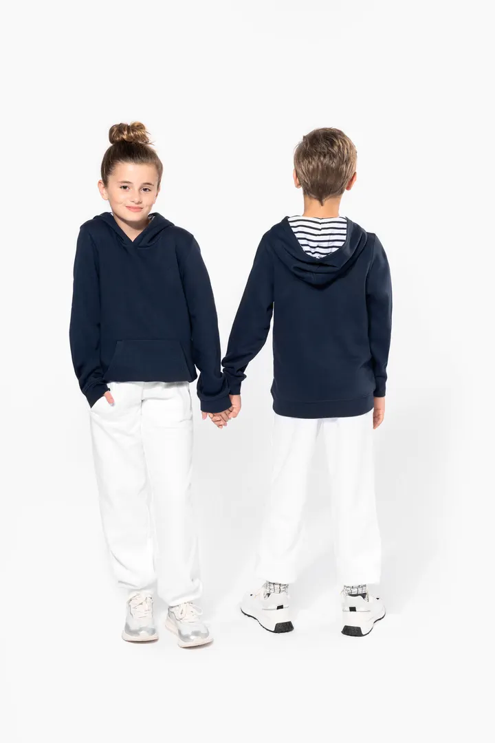 Kapuzensweatshirt mit kontrastfarbener Kapuze und Motiven für Kinder 15