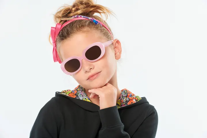 Kapuzensweatshirt mit kontrastfarbener Kapuze und Motiven für Kinder 16