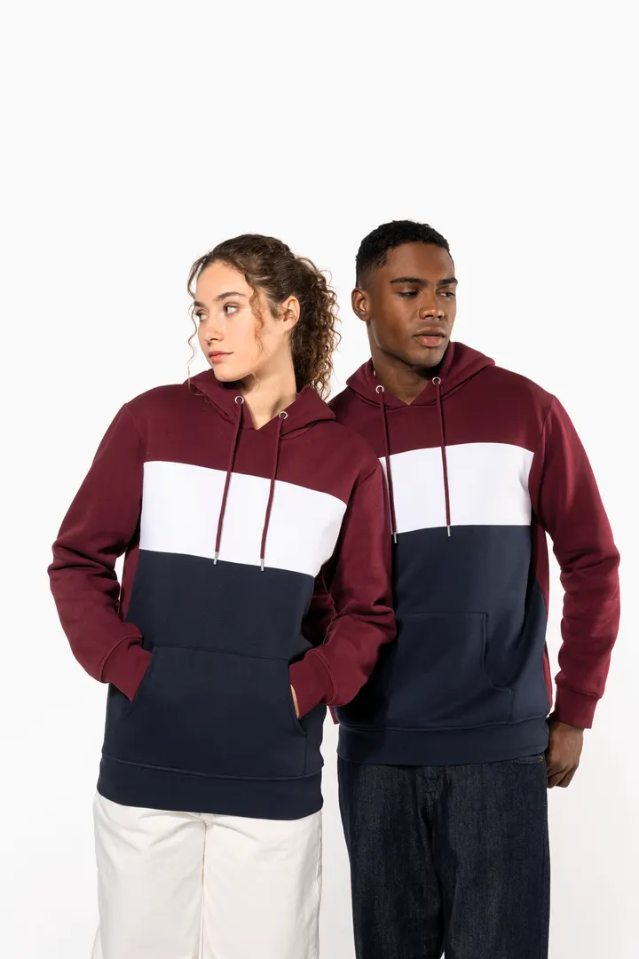 Dreifarbiges Kapuzensweatshirt, Unisex 19
