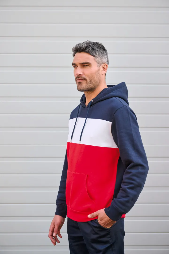 Dreifarbiges Kapuzensweatshirt, Unisex 29