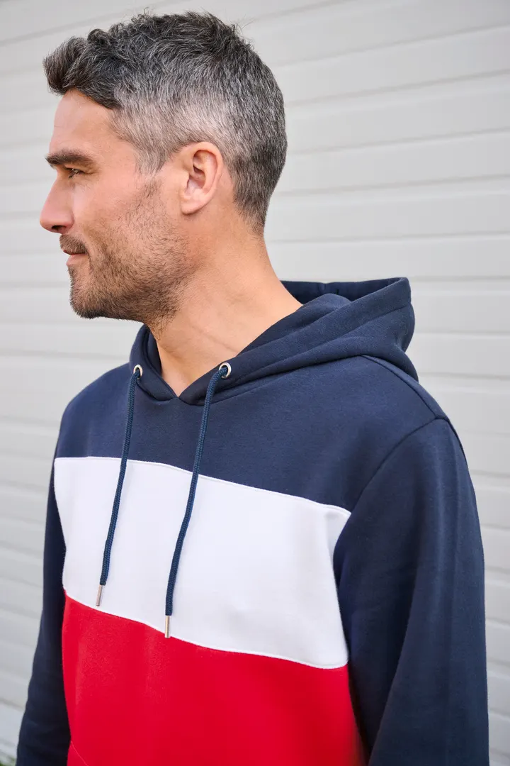 Dreifarbiges Kapuzensweatshirt, Unisex 31