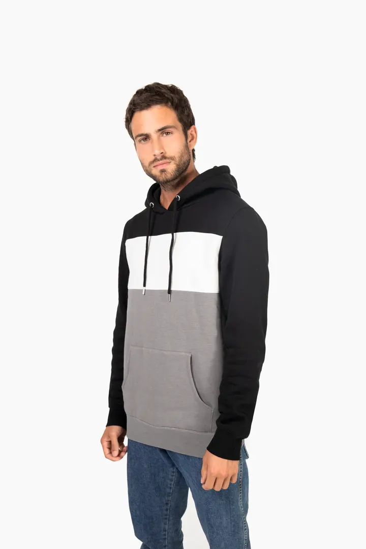 Dreifarbiges Kapuzensweatshirt, Unisex 7