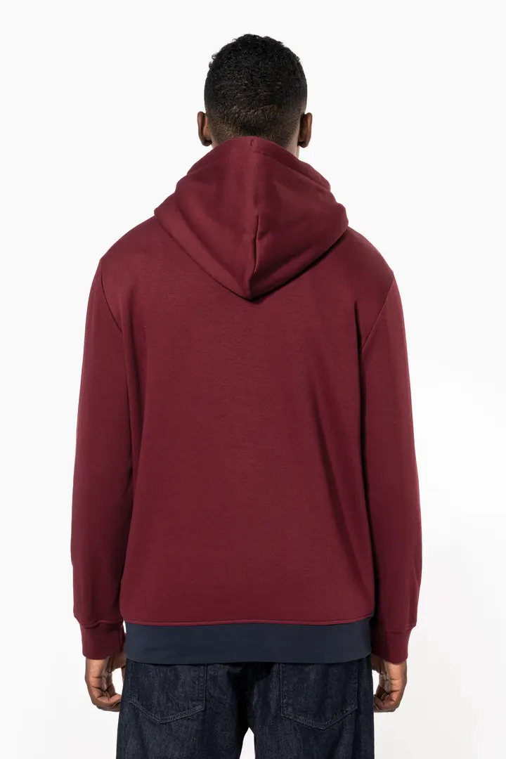 Dreifarbiges Kapuzensweatshirt, Unisex 8