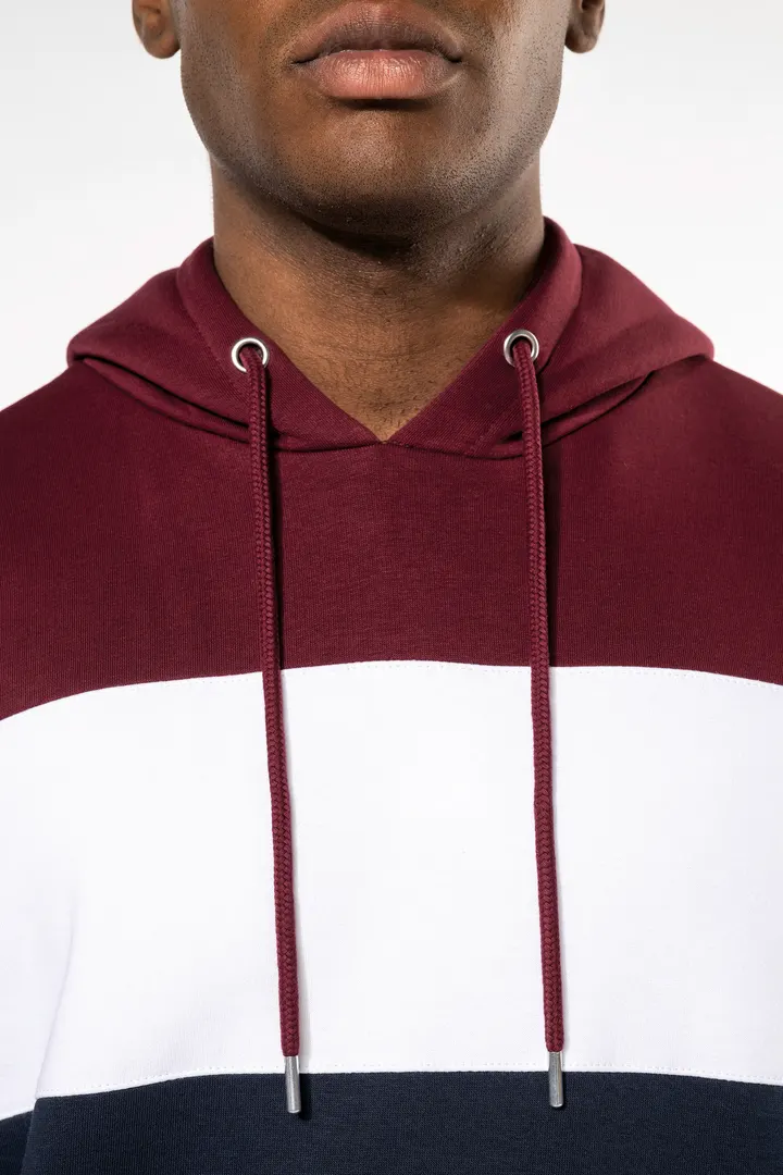 Dreifarbiges Kapuzensweatshirt, Unisex 10