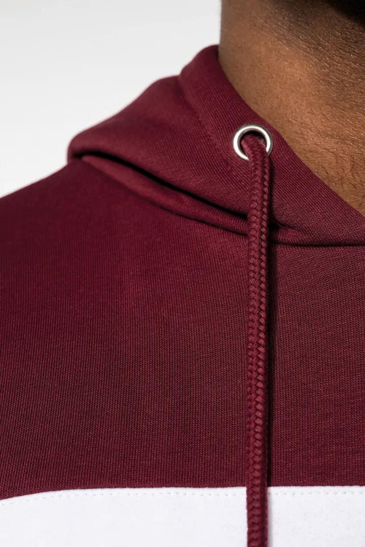 Dreifarbiges Kapuzensweatshirt, Unisex 12
