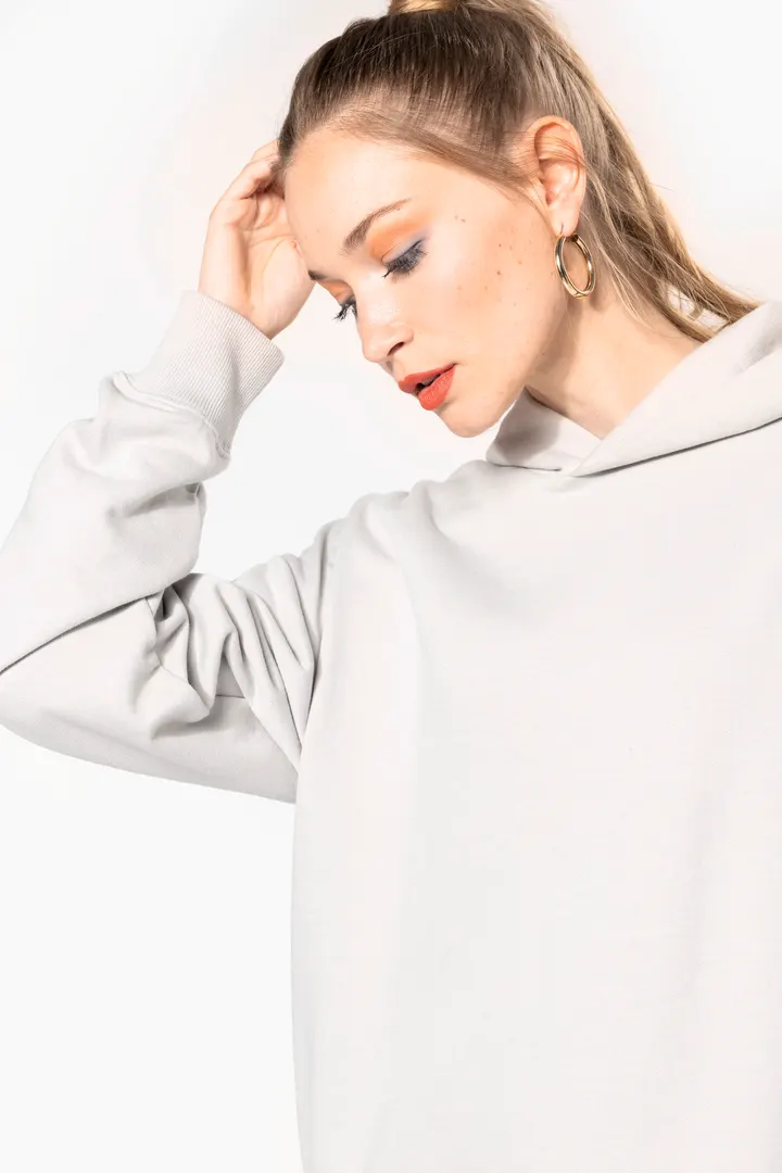 Sweatshirt à capuche molleton oversize unisexe 11