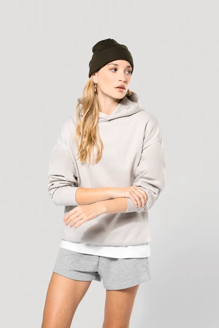 Sweatshirt à capuche molleton oversize unisexe 18