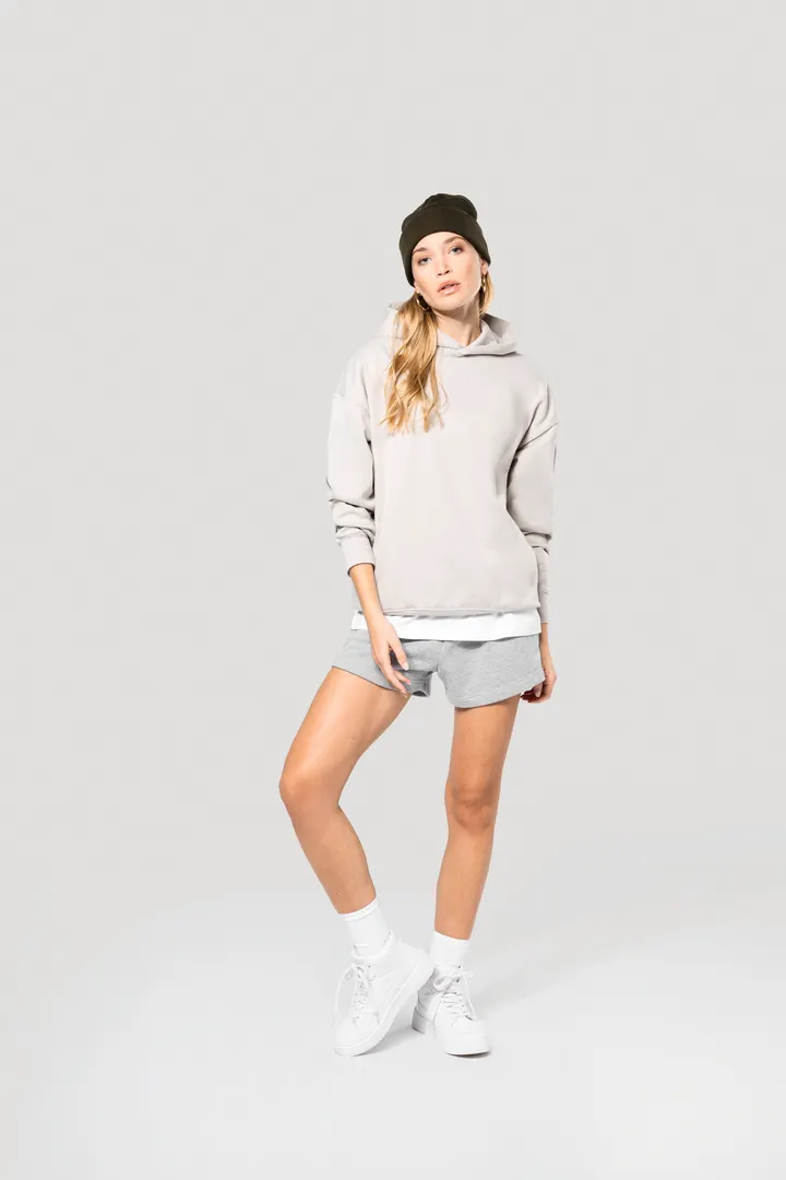 Sweatshirt à capuche molleton oversize unisexe 19