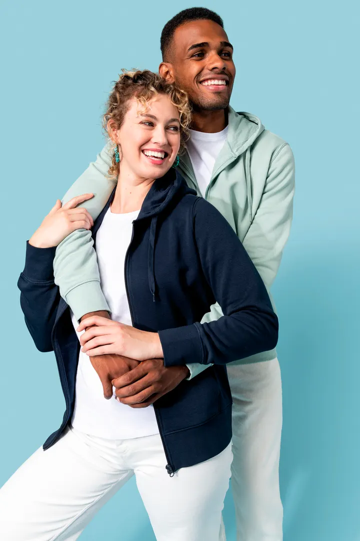Umweltfreundliches Kapuzensweatshirt mit Reißverschluss Herren 18