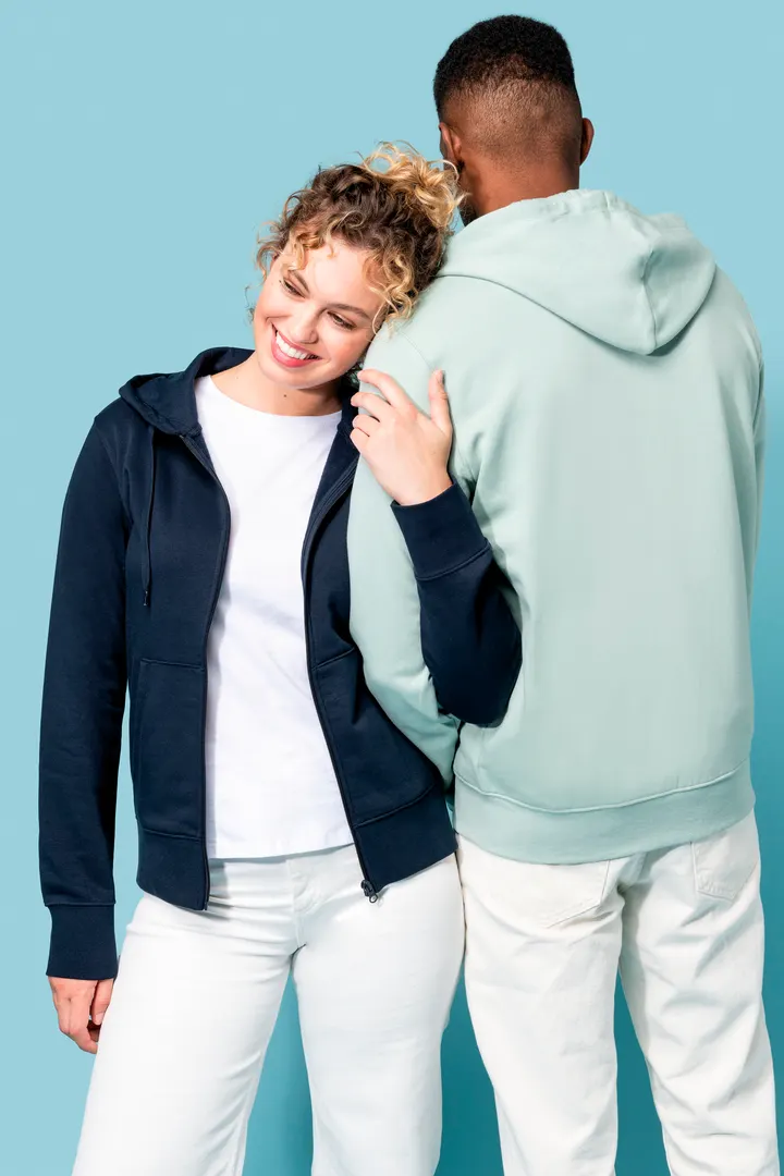 Umweltfreundliches Kapuzensweatshirt mit Reißverschluss Herren 20