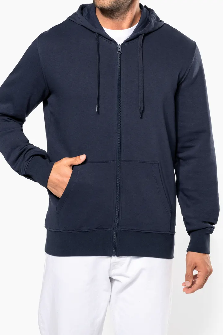 Umweltfreundliches Kapuzensweatshirt mit Reißverschluss Herren 4