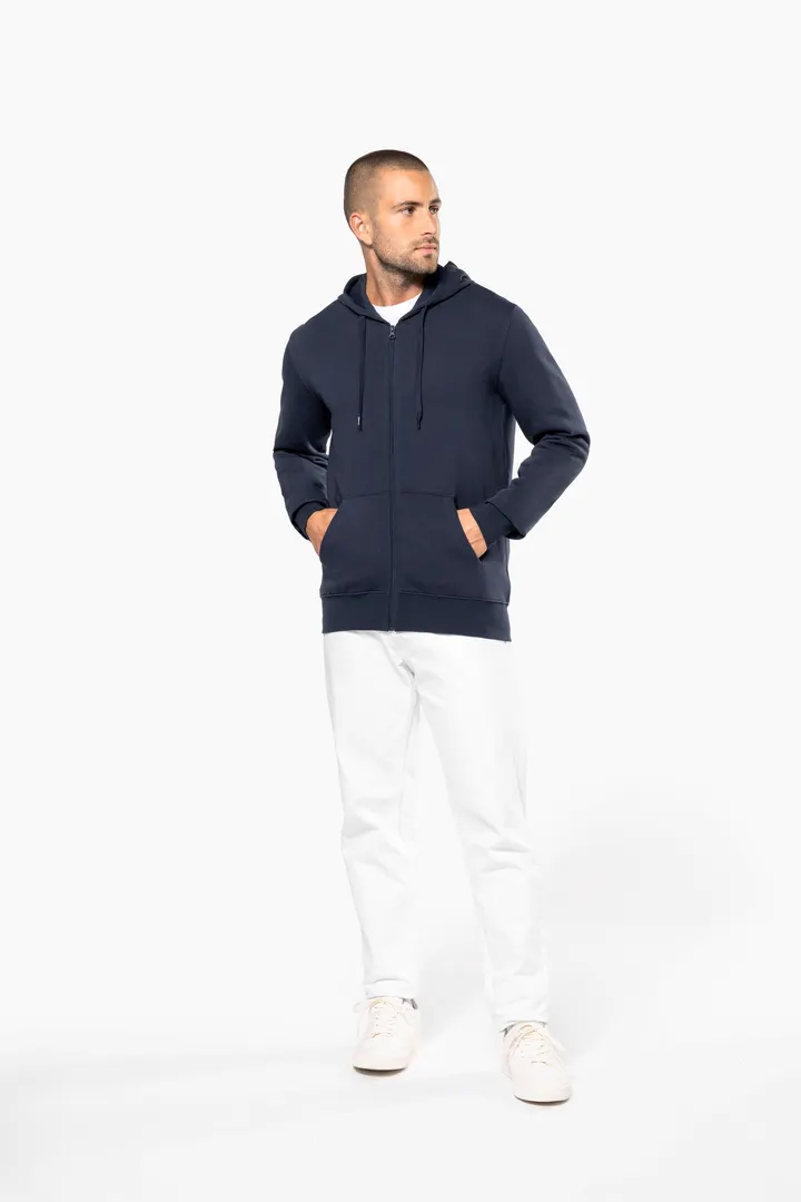 Umweltfreundliches Kapuzensweatshirt mit Reißverschluss Herren 10