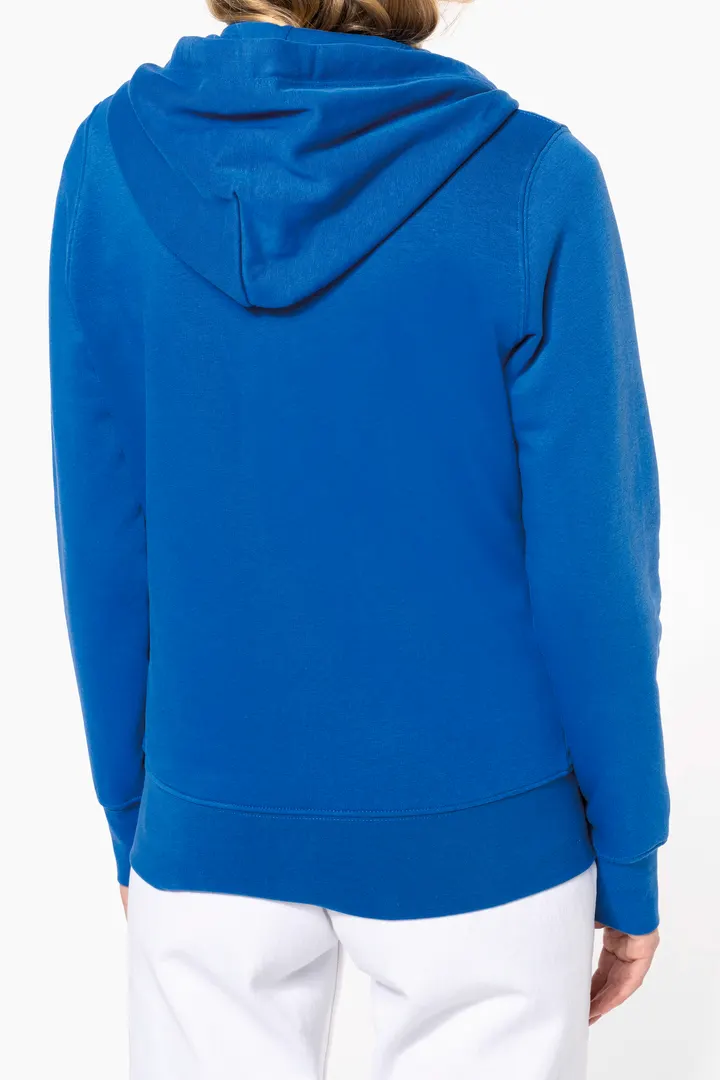 Umweltfreundliches Kapuzensweatshirt mit Reißverschluss Damen