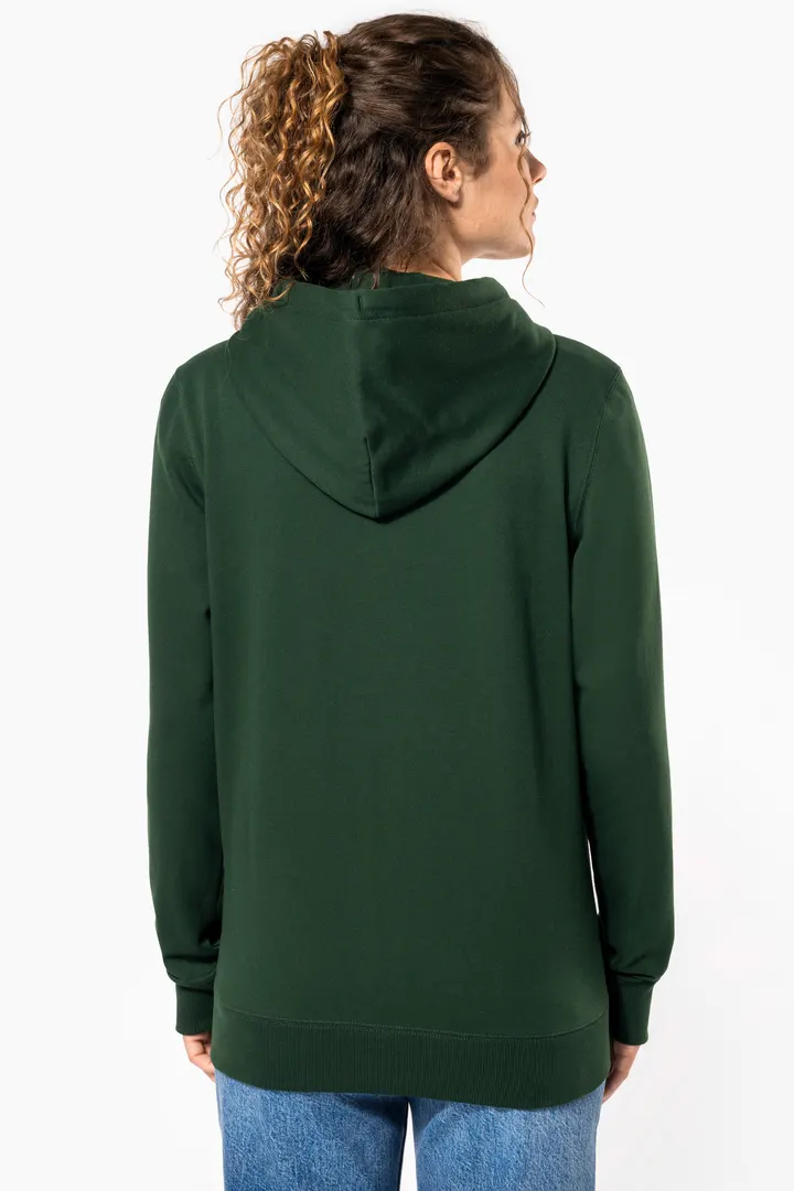 Sweat-shirt recyclé zippé à capuche unisexe 13