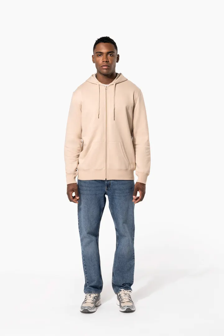 Sweat-shirt recyclé zippé à capuche unisexe 2