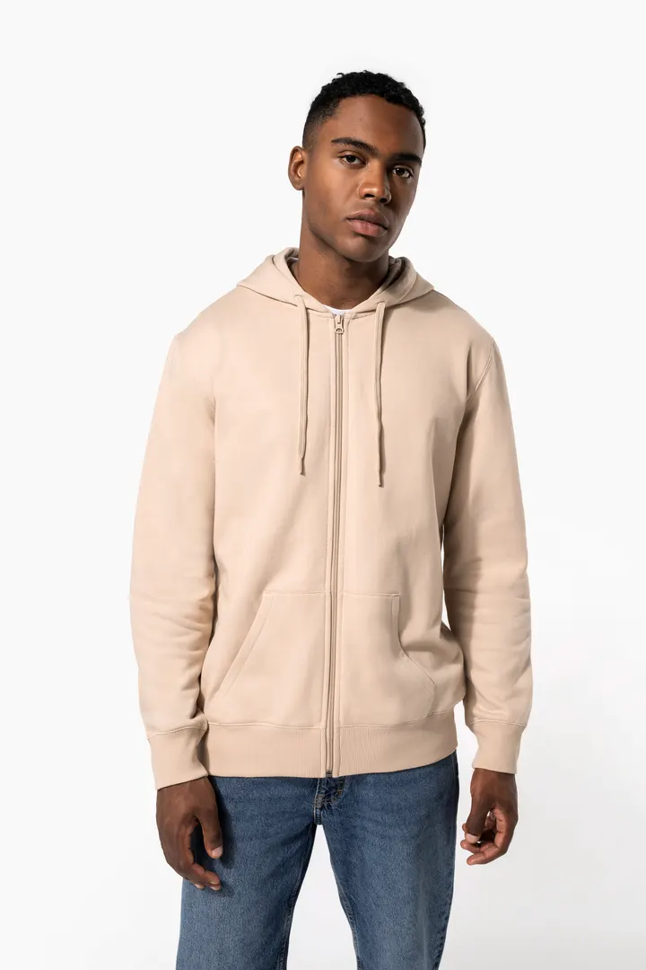 Sweat-shirt recyclé zippé à capuche unisexe 3