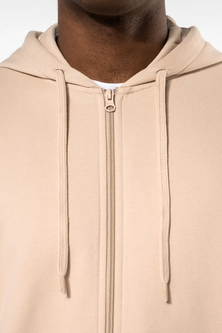 Sweat-shirt recyclé zippé à capuche unisexe 6