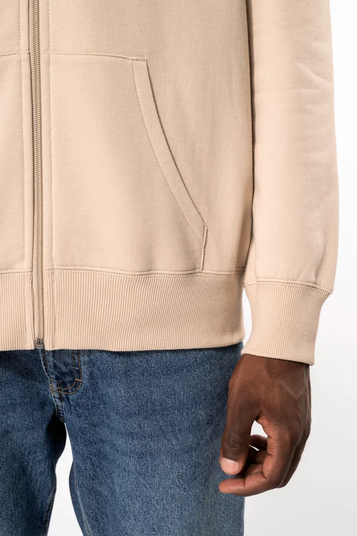 Sweat-shirt recyclé zippé à capuche unisexe 8