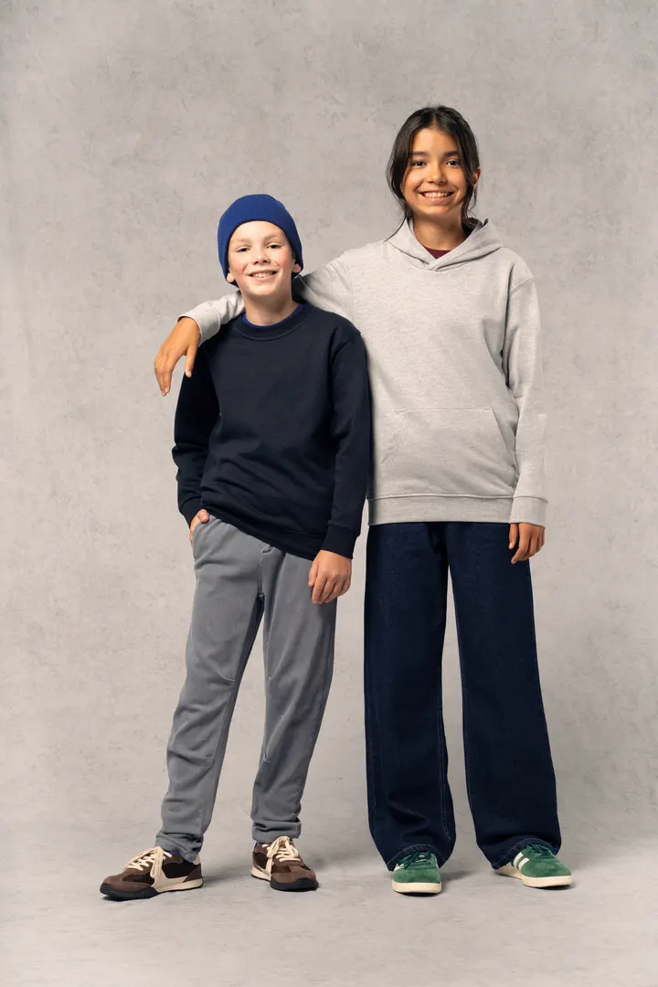 Sweat-shirt recyclé zippé à capuche enfant 12