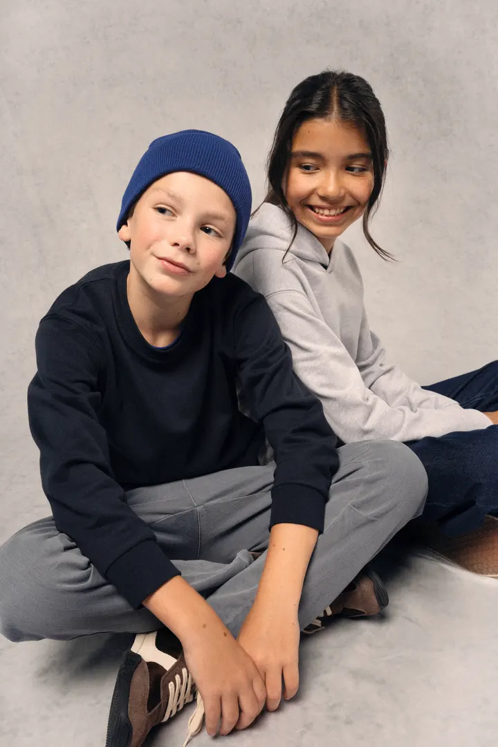 Sweat-shirt recyclé zippé à capuche enfant 13