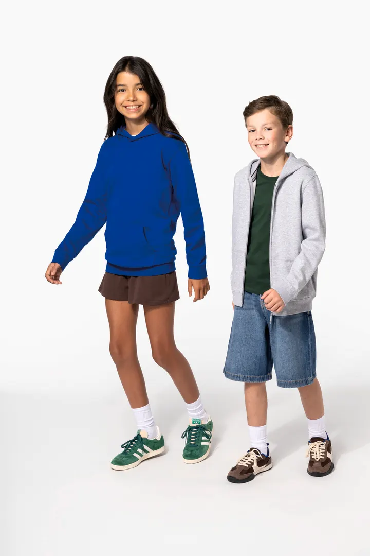 Sweat-shirt recyclé zippé à capuche enfant 15