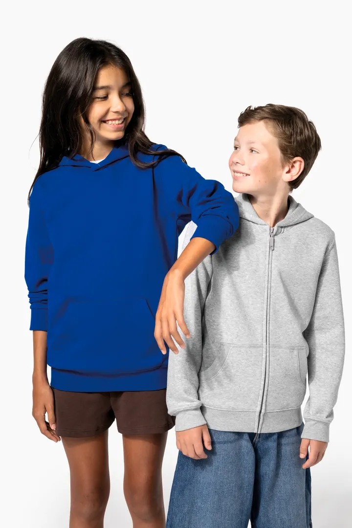 Sweat-shirt recyclé zippé à capuche enfant 17