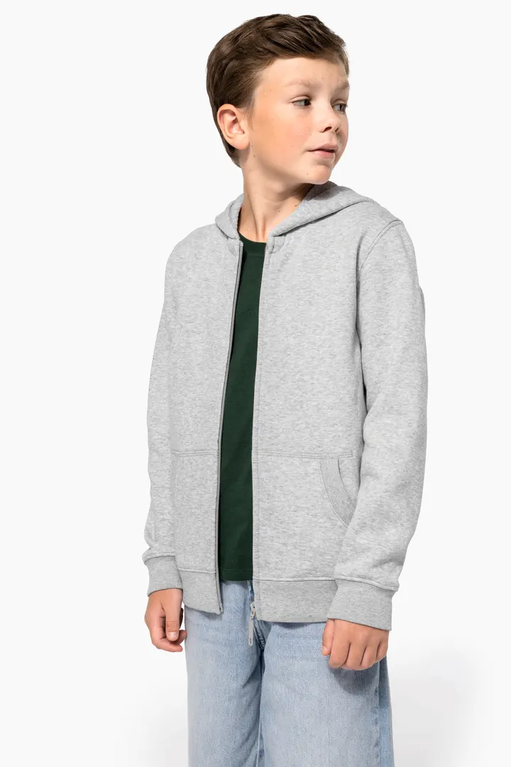 Sweat-shirt recyclé zippé à capuche enfant 4