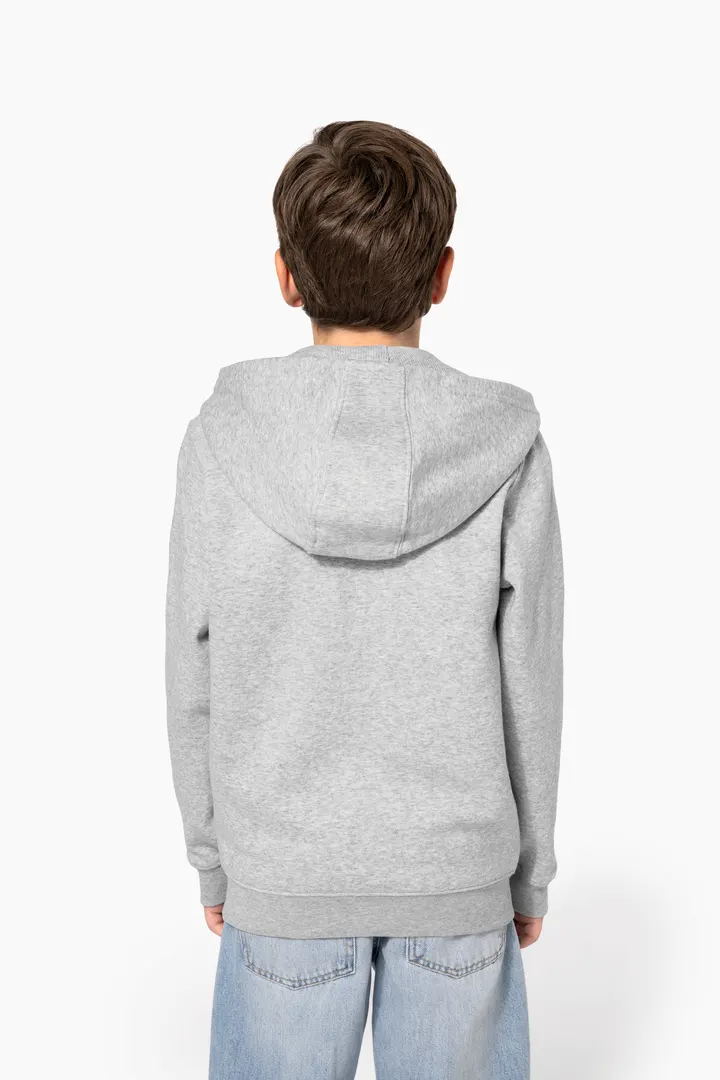Sweat-shirt recyclé zippé à capuche enfant 5