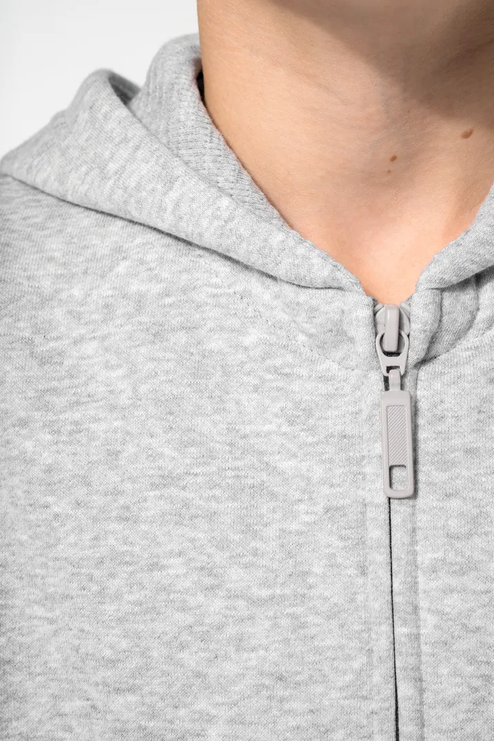 Sweat-shirt recyclé zippé à capuche enfant 7