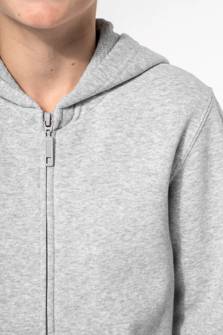 Sweat-shirt recyclé zippé à capuche enfant 8