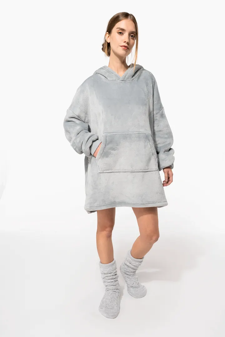 Plaid poncho unisexe